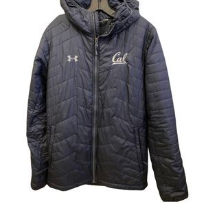 Under Armour Cal Bears UC Berkeley Hooded Puffer Jacket Men’s XXL Navy NCAA
